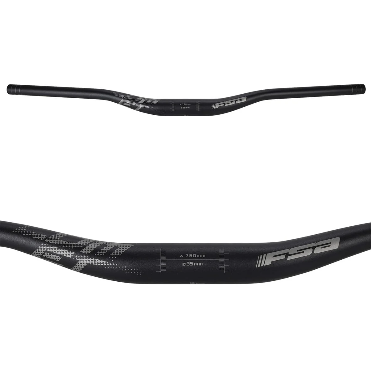 Manillar FSA COMET Aluminio Rise 25mm 35/760mm Negro