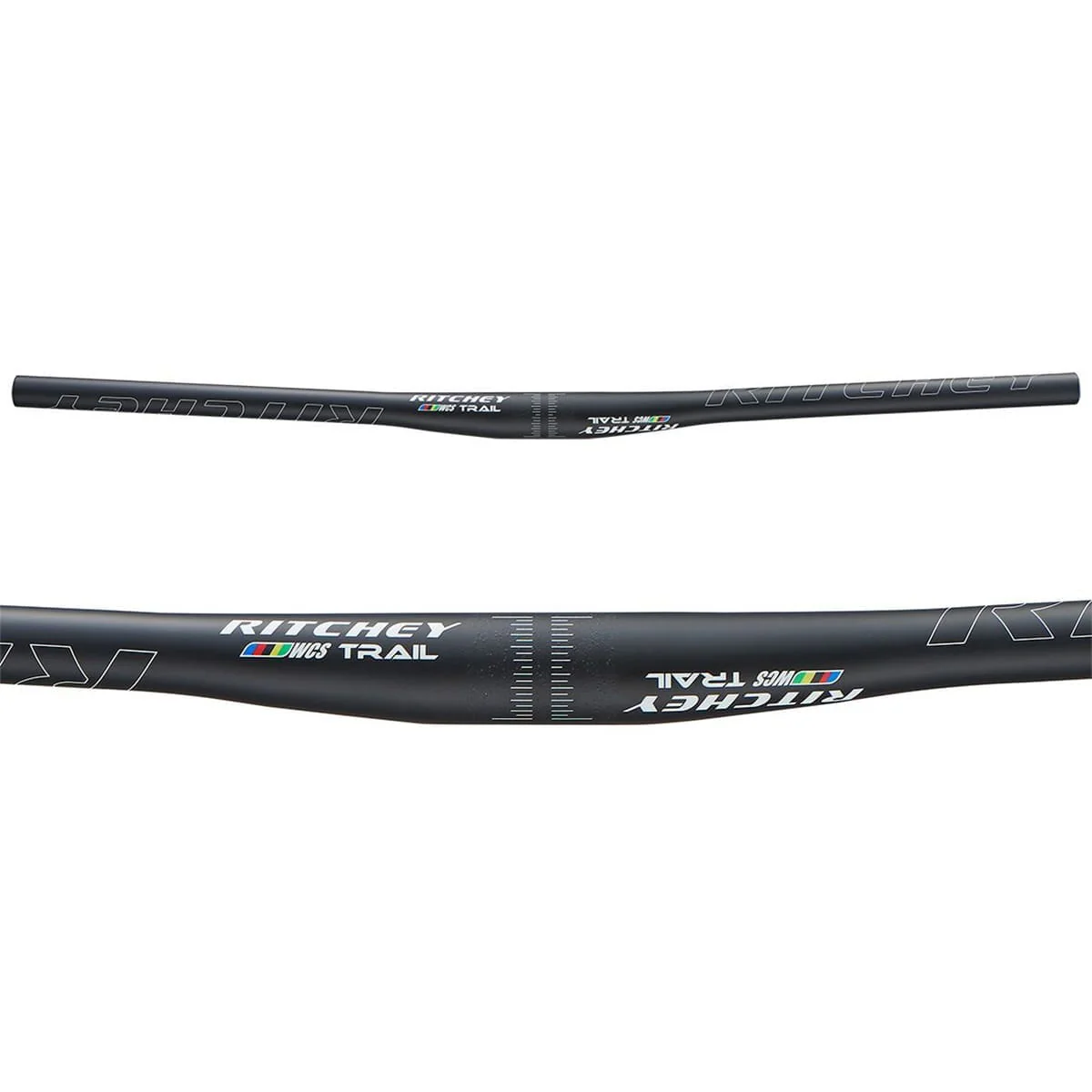 Manillar RITCHEY WCS TRAIL FLAT Carbon Rise +/-5mm 31.8/740mm Negro