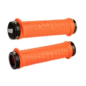 Puños ODI TROY LEE DESIGNS Lock-On 130 mm Naranja